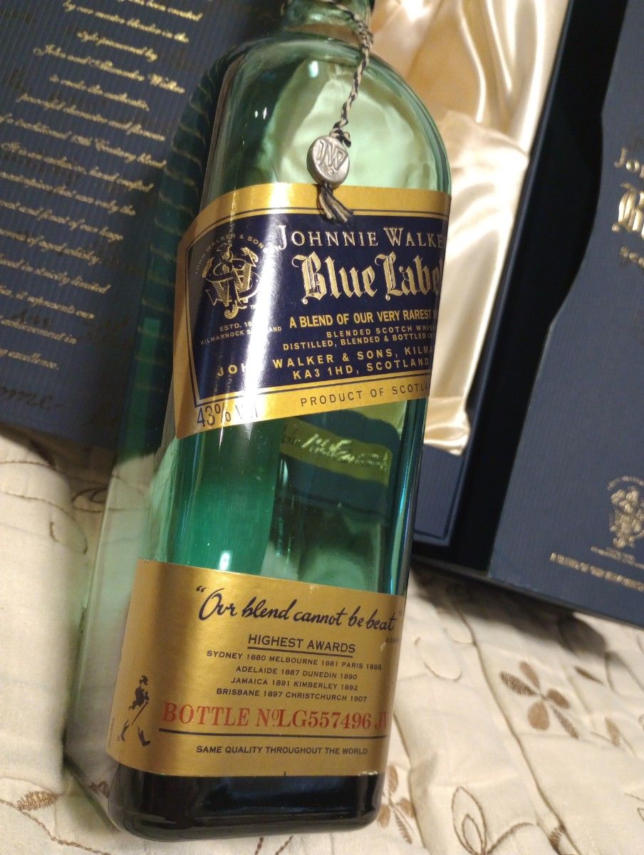 johnnie walker blue label  古酒 空き瓶 空きビン ジョニーウォーカー ブルーラベル