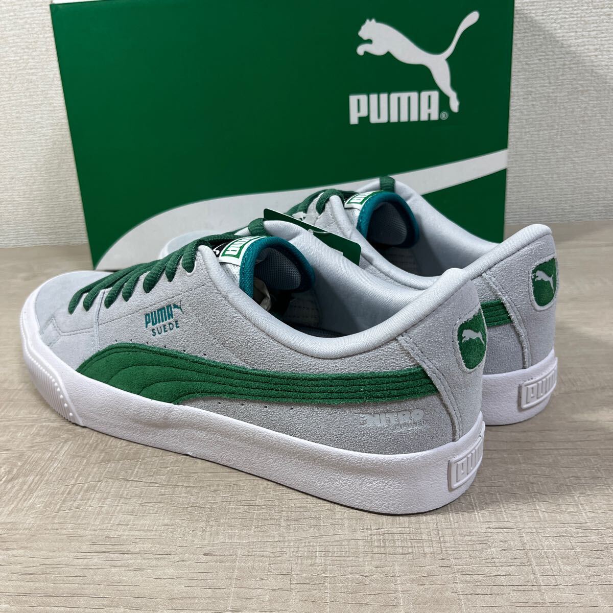 1円スタート売切り 新品未使用 PUMA プーマ スニーカー SUEDE スエード SKATE スケート 天然皮革 NITRO 完売品 27cm グレー 1点のみ_画像6