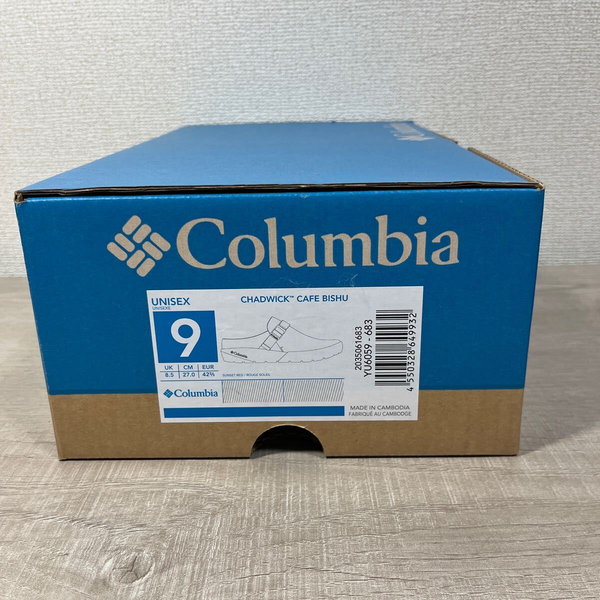 1円スタート売切り 新品未使用 Columbia コロンビア チャドウィックカフェ ビシュウ YU6059 定価11,000円 サンダル スリッポン 27cm 完売品_画像9