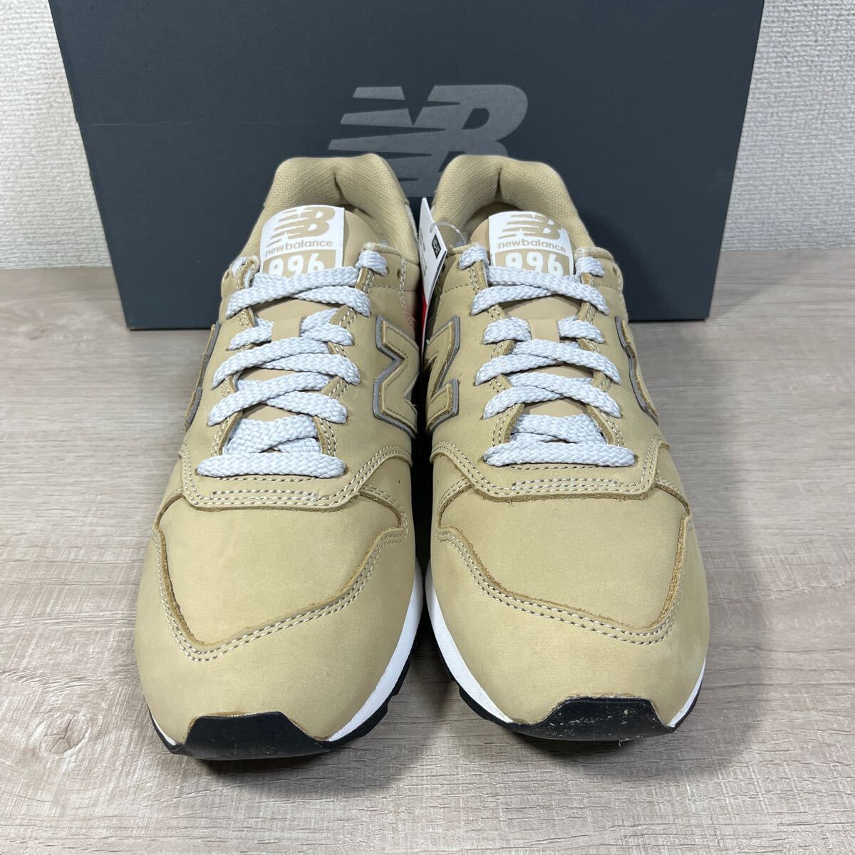 1円スタート売切り 新品未使用 New Balance ニューバランス 996 箱付き ベージュ オールレザー 完売 人気カラー 26cm 革 希少 CM996