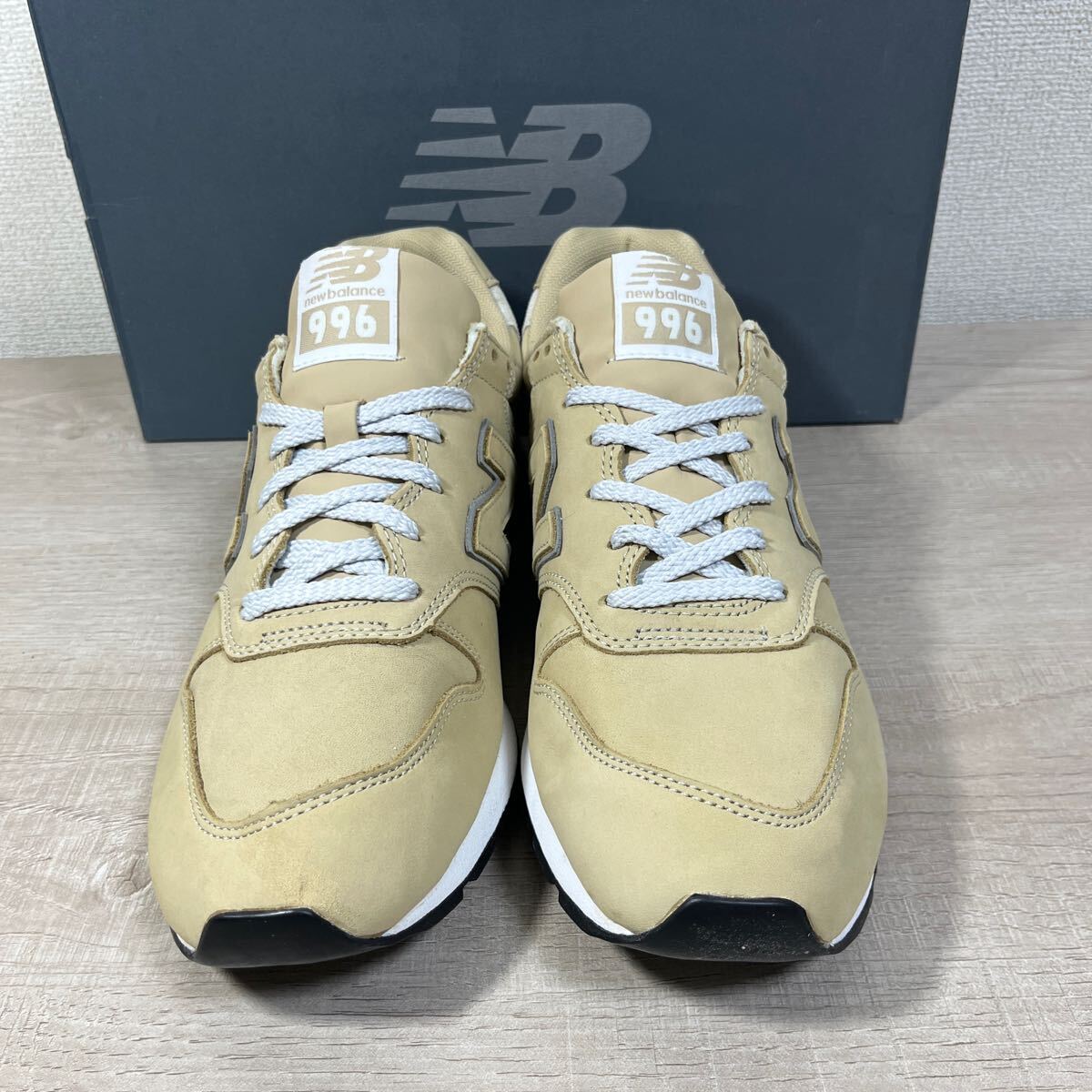 1円スタート売切り 新品未使用 New Balance ニューバランス 996 箱付き ベージュ オールレザー 完売 人気カラー 28cm 革 希少 CM996