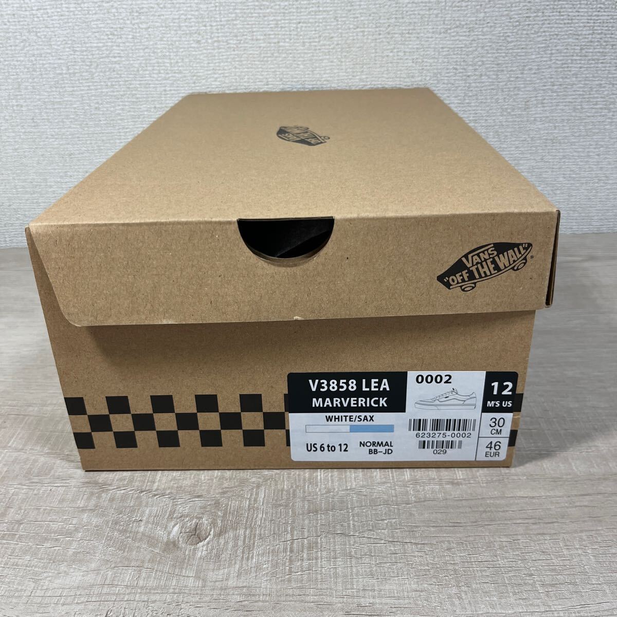 1円スタート売切り 新品未使用 VANS バンズ MARVERICK マーベリック V3858 スニーカー ホワイト 天然皮革 レザー 軽量 完売品 30cm_画像8