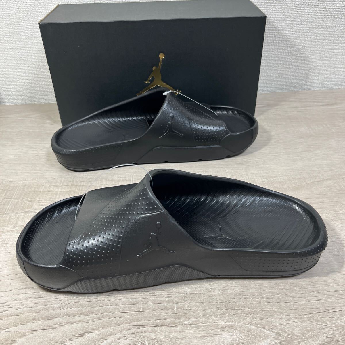 1円スタート売切り 新品未使用 JORDAN POST SLIDE ジョーダン ポスト スライド ブラック 27cm 完売品 タグ・箱付き サンダル ミュール