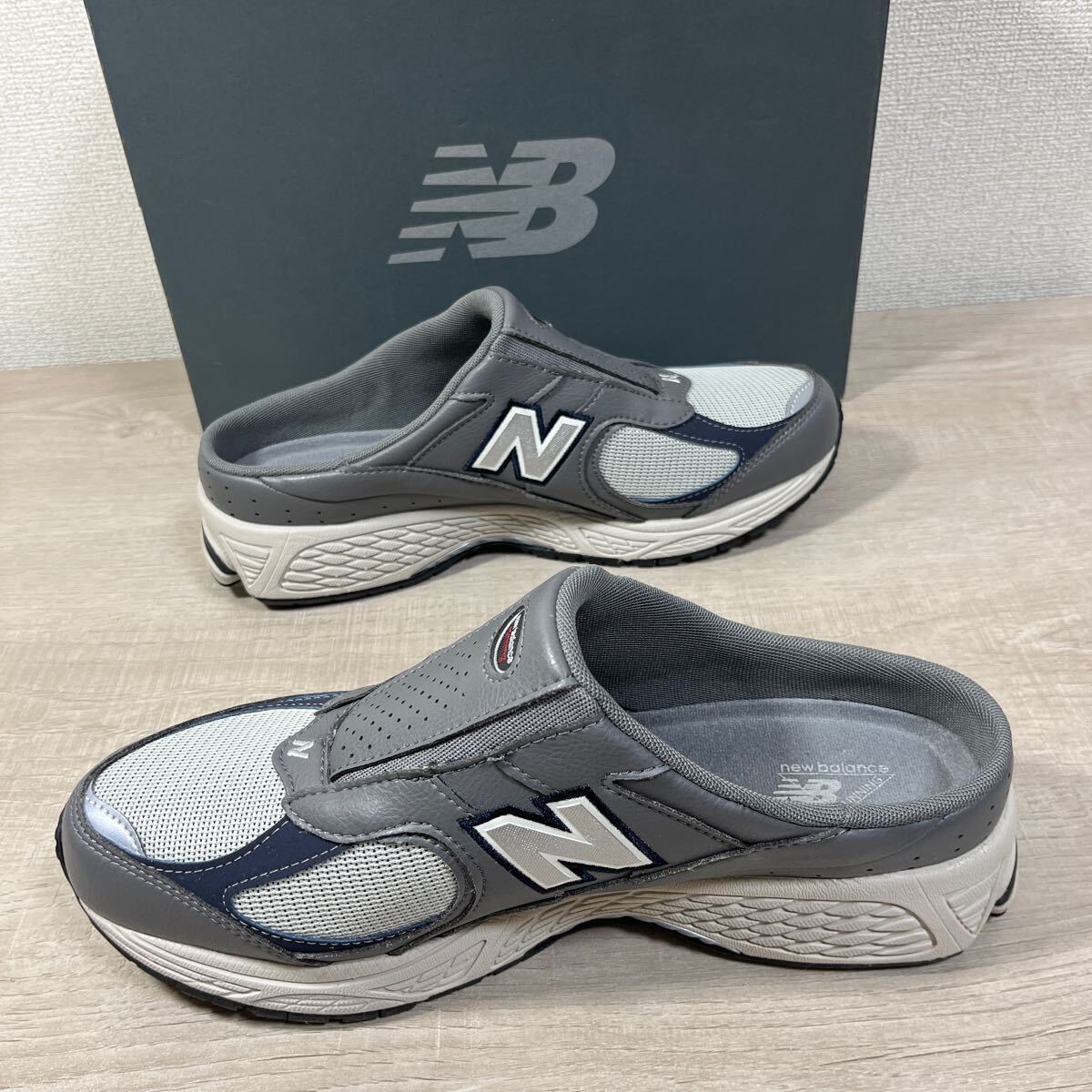 1円スタート売切り 新品未使用 New BALANCE ニューバランス2002R 正規品 Mule スリッポン ミュール 人気 グレー 完売品 27cmの画像4