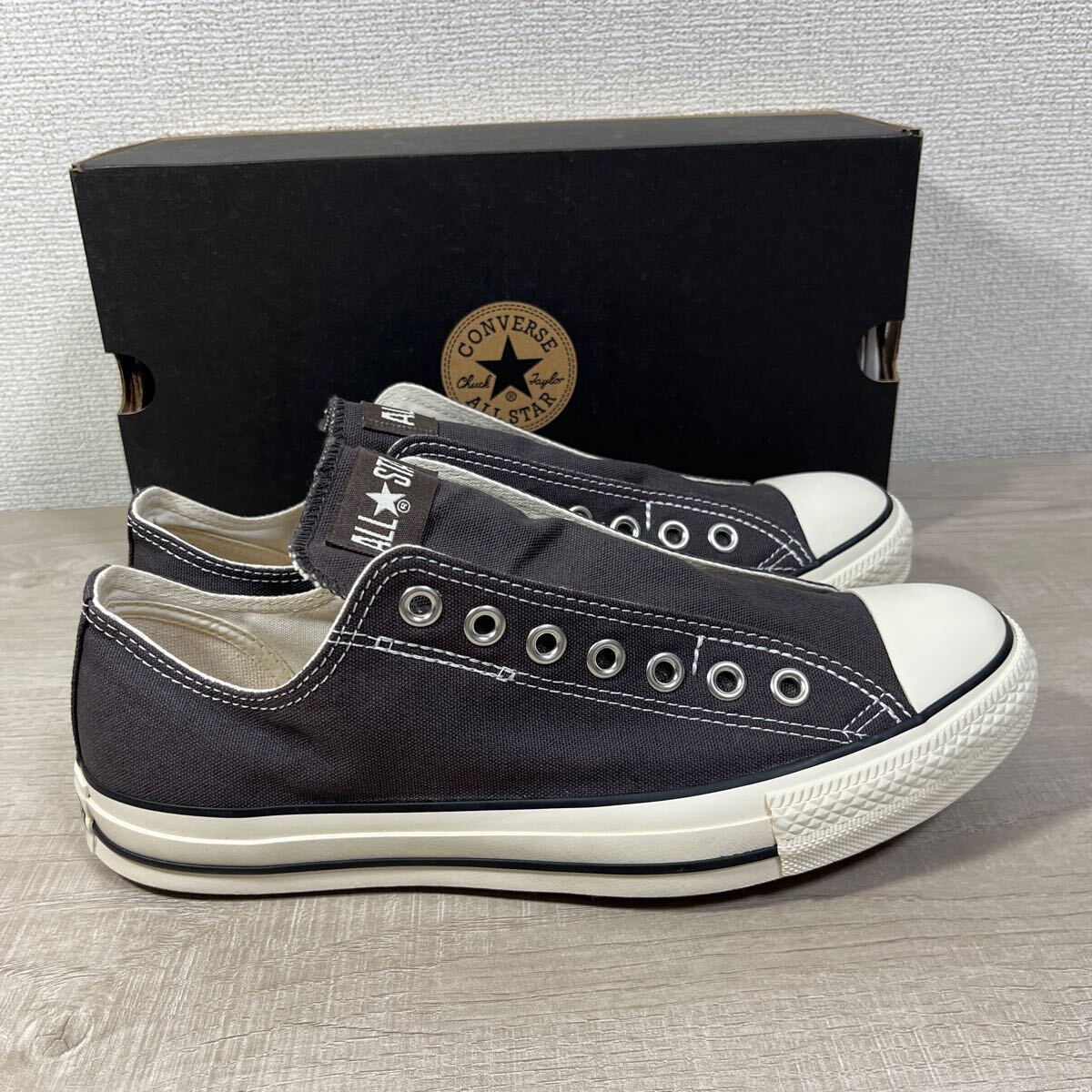 1円スタート売切り 新品未使用 CONVERSE コンバース オールスター スリップ III OX ALL STAR SLIP スリッポン スニーカー 27.5cm 完売品_画像3