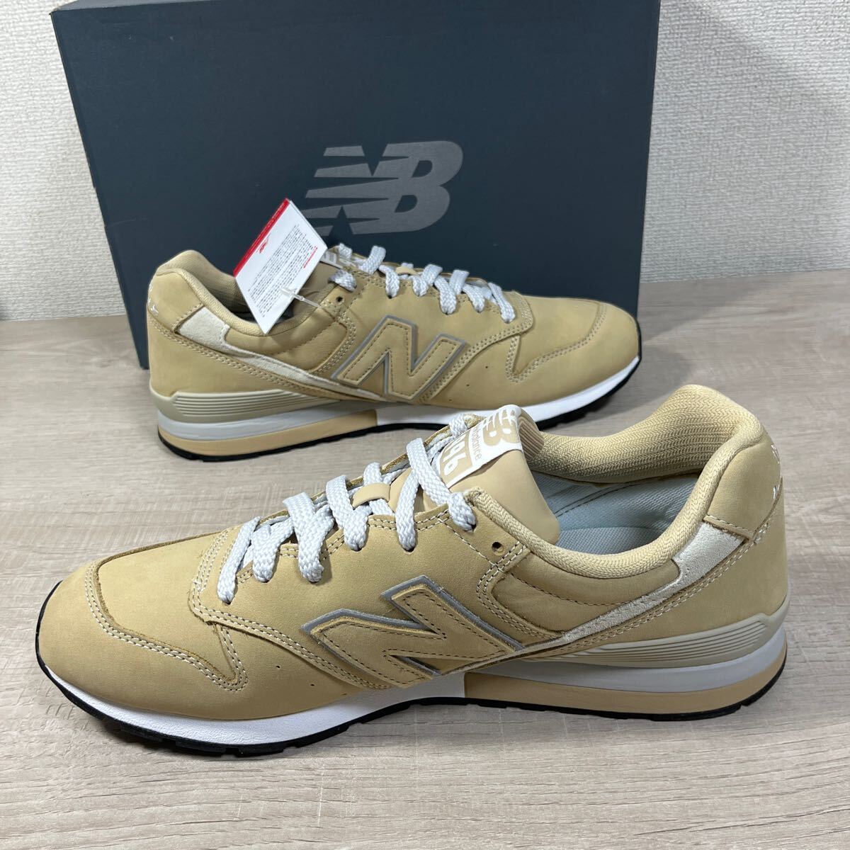 1 иен старт прямые продажи новый товар не использовался New Balance New balance 996 с коробкой бежевый все кожа полная распродажа популярный цвет 28cm кожа редкий CM996