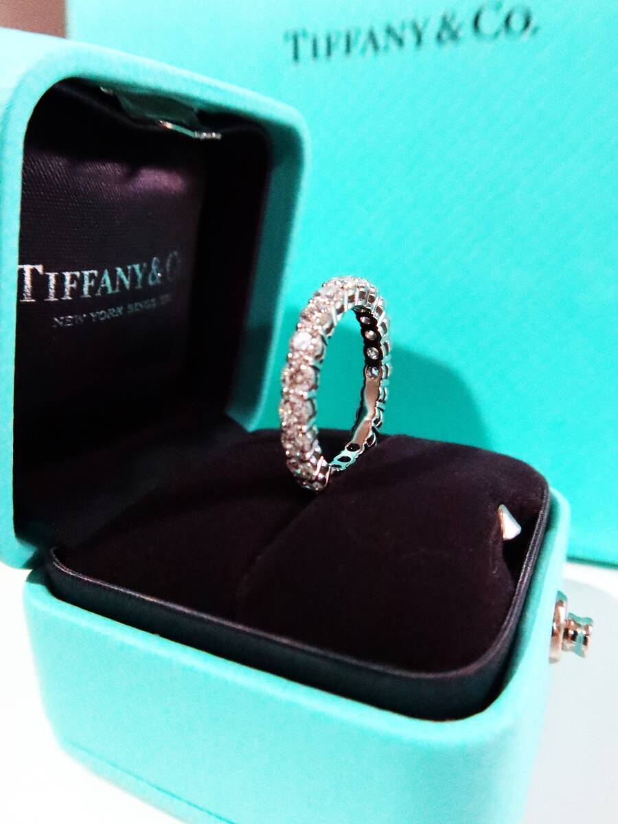 * Tiffany * Y182 ten thousand * unused * diamond 1.80ct four ever platinum ring 