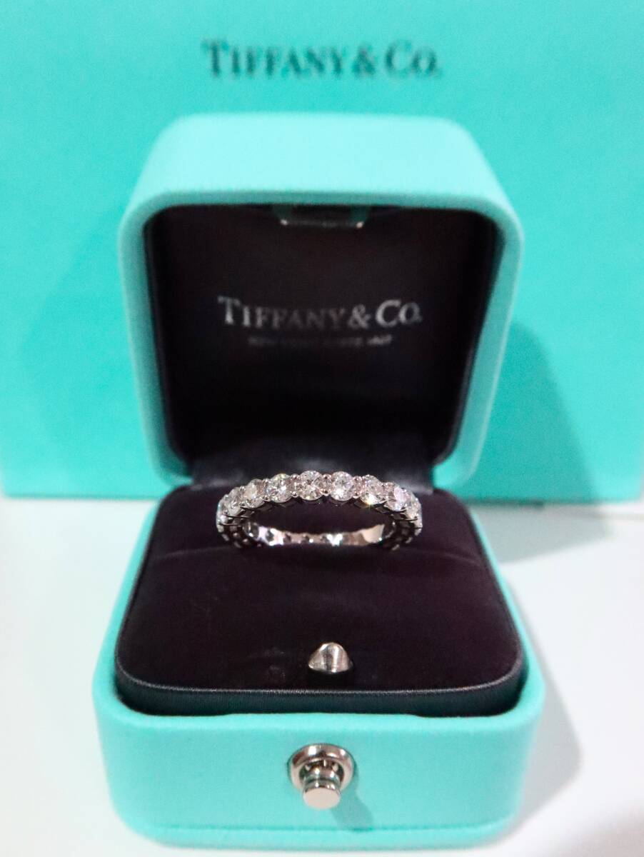 * Tiffany * Y182 ten thousand * unused * diamond 1.80ct four ever platinum ring 