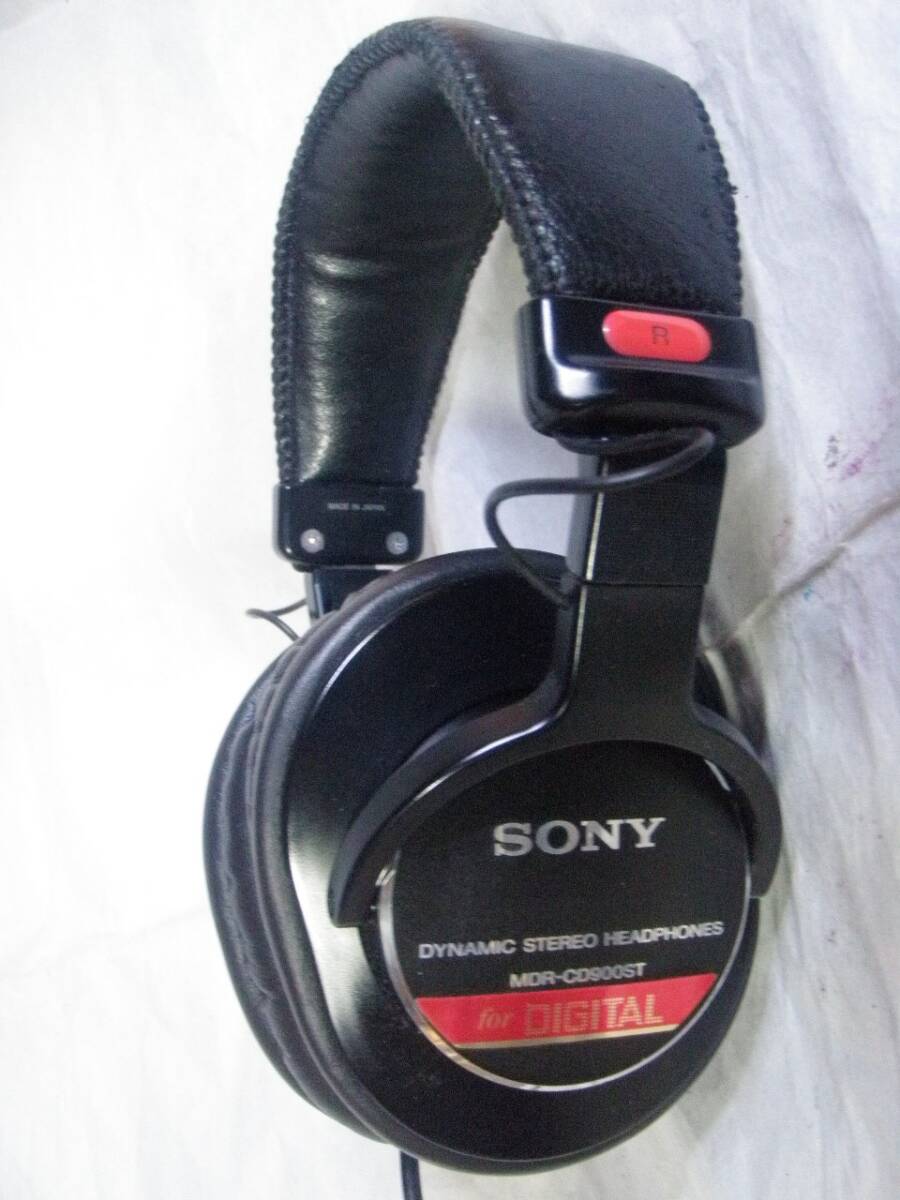 SONY MDR-CD900ST 新品互換イヤーパッド交換済　音出確認済 モニターヘッドホン 53_画像2