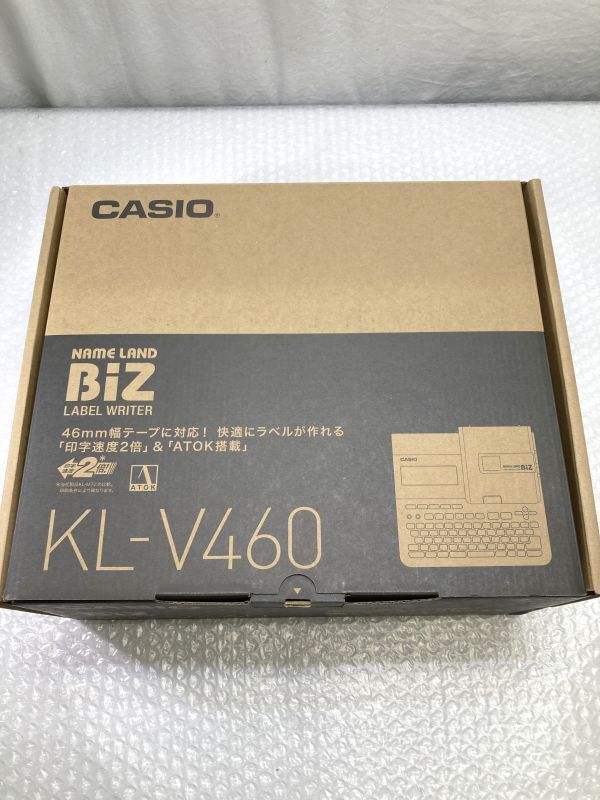 08【P839】◆未使用◆　CASIO カシオ NAME LAND ネームランド Biz KL-V460 ラベラー