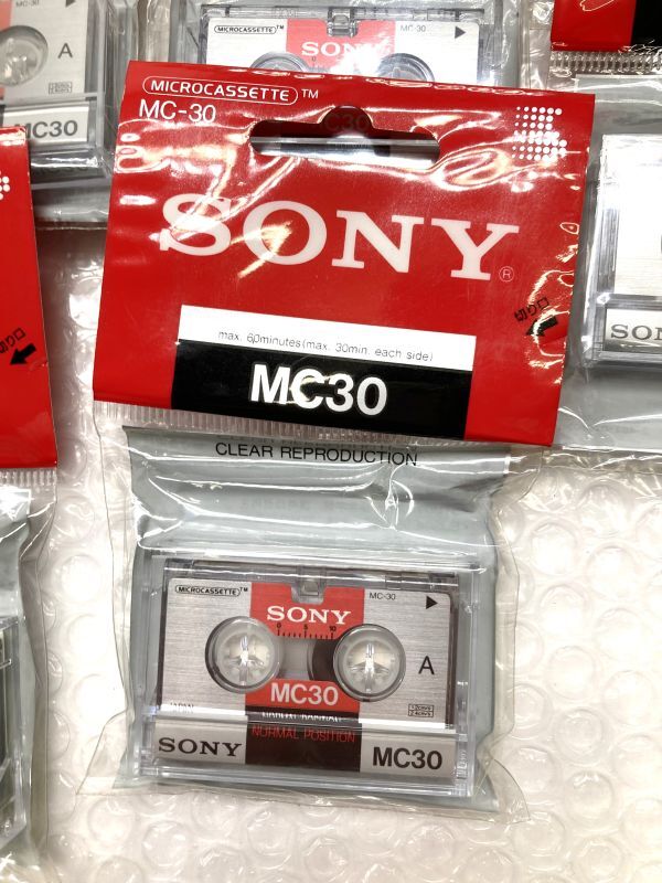 08【P951】◆未使用◆ 33個セット SONY ソニー マイクロ カセットテープ MC30 MC-30の画像2