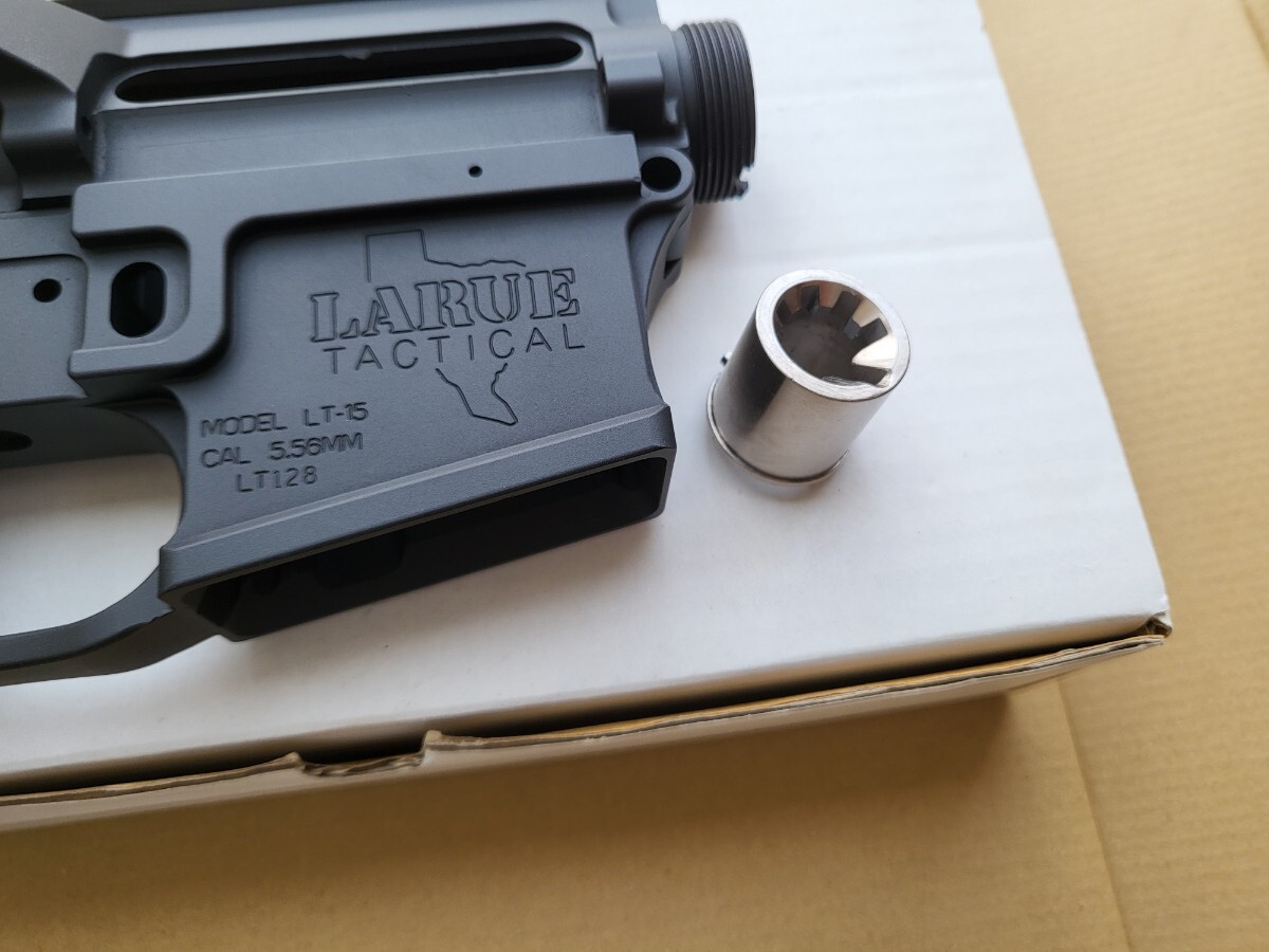 絶版 IRON AIRSOFT wa M4 Larue LT-15 リアルサイズ レシーバー ( VFC MWS BCM KAC GEISSELE PTW SIG NOVESKE GHK DAS トレポン prime LMTの画像3