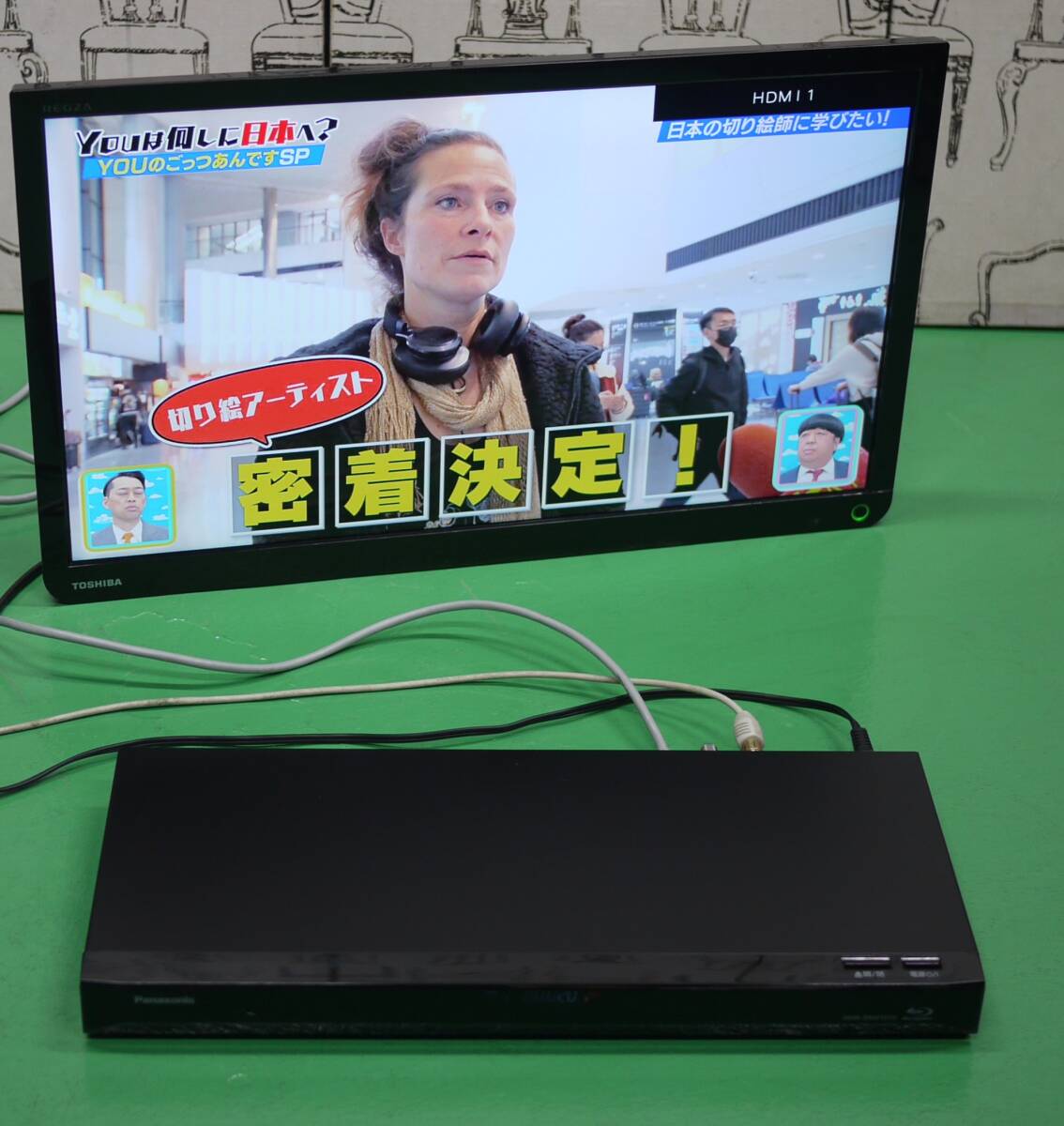 美品 パナソニック ブルーレイ レコーダー DMR-BRW1010 DIGA HDD 1TB 2チューナー搭載 4Kアップコンバート対応 BD Blu-rayの画像2