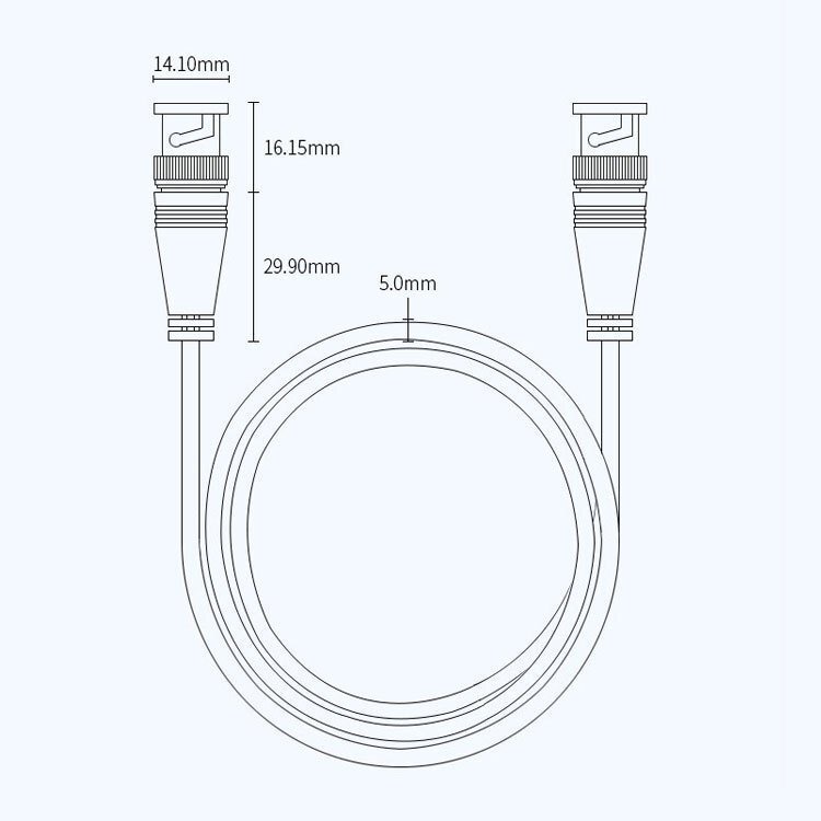 BNCケーブル 3M 高品質 純銅製 UGOMI HD-SDIケーブル 75Ω BNC 同軸ケーブル 3G-SDI 超高伝播速度 75-5 BNCオス to BNCオス SDI BNCCB3M_画像6