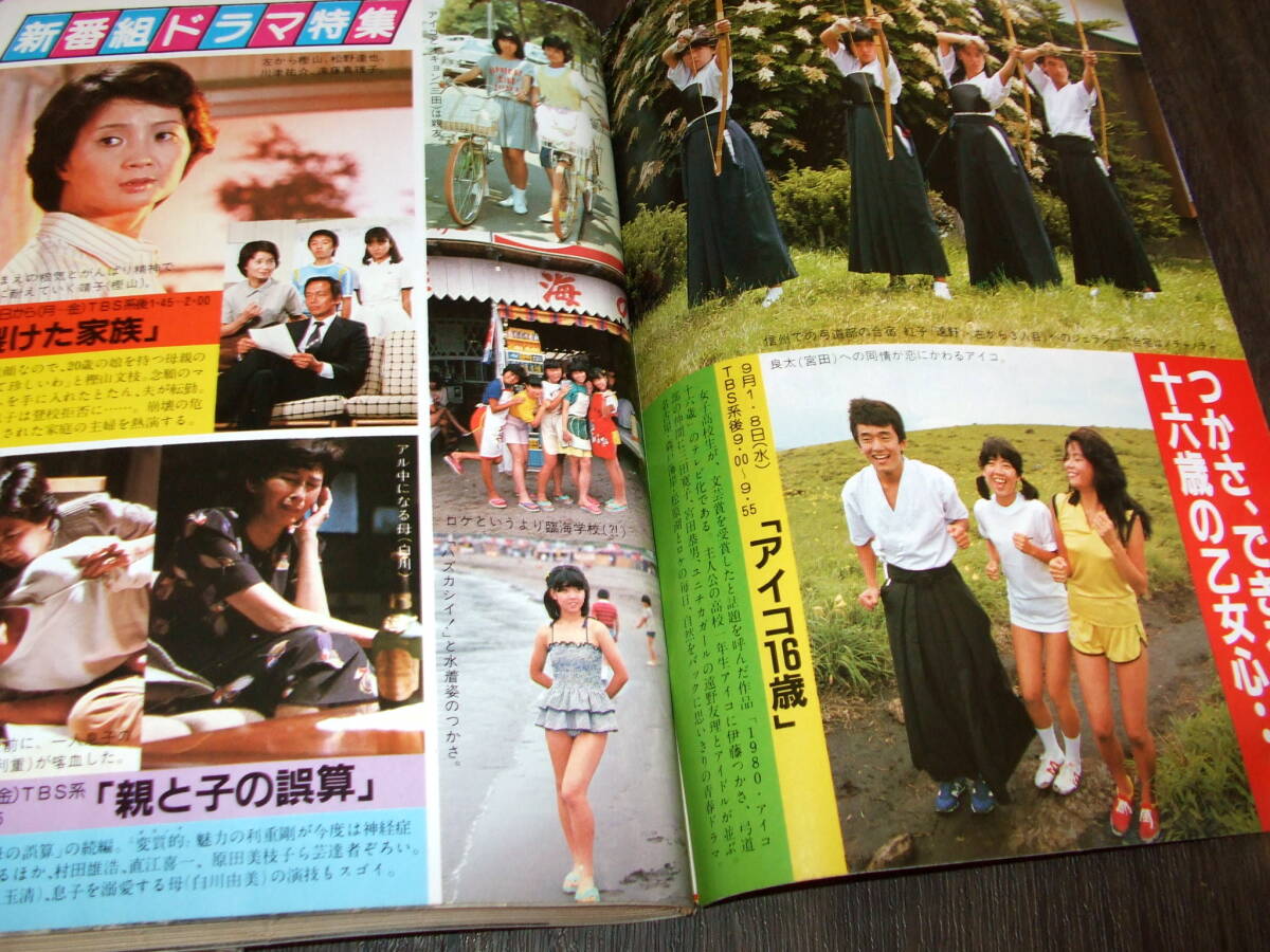 週刊TVガイド1982年2冊◆表紙=竹下景子&田原俊彦/チャーリーズ・エンジェル/烏丸せつこ/高木澪/水谷豊/テレビ大賞「北の国から」_画像8