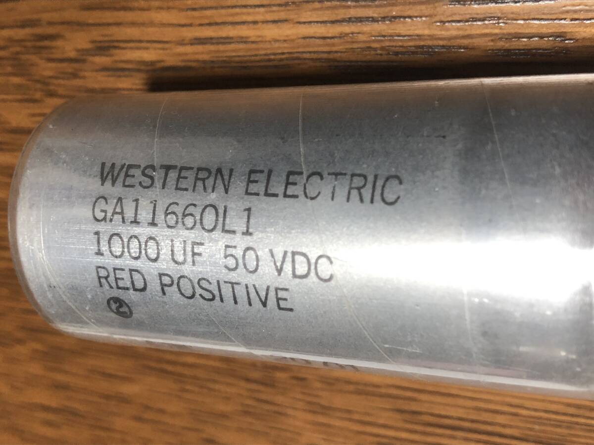 WESTERN ELECTRIC 1000μF（UF）５０VDC ウエスタン・エレクトリック コンデンサ3本の画像1