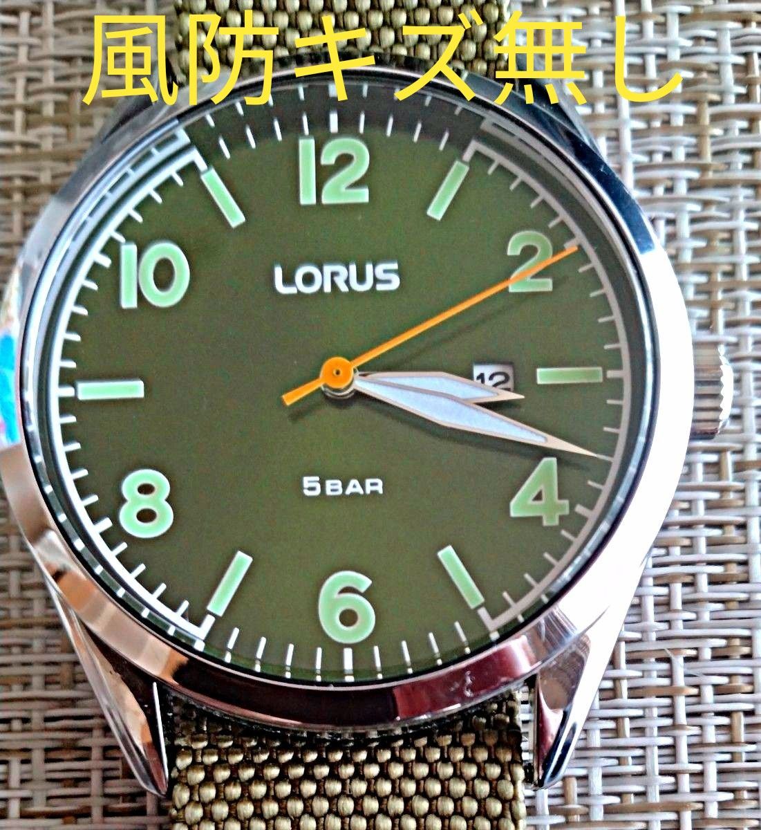 セイコー ローラス SEIKO lorus メンズ腕時計　アーミーグリーン　海外モデル【電池交換済み】