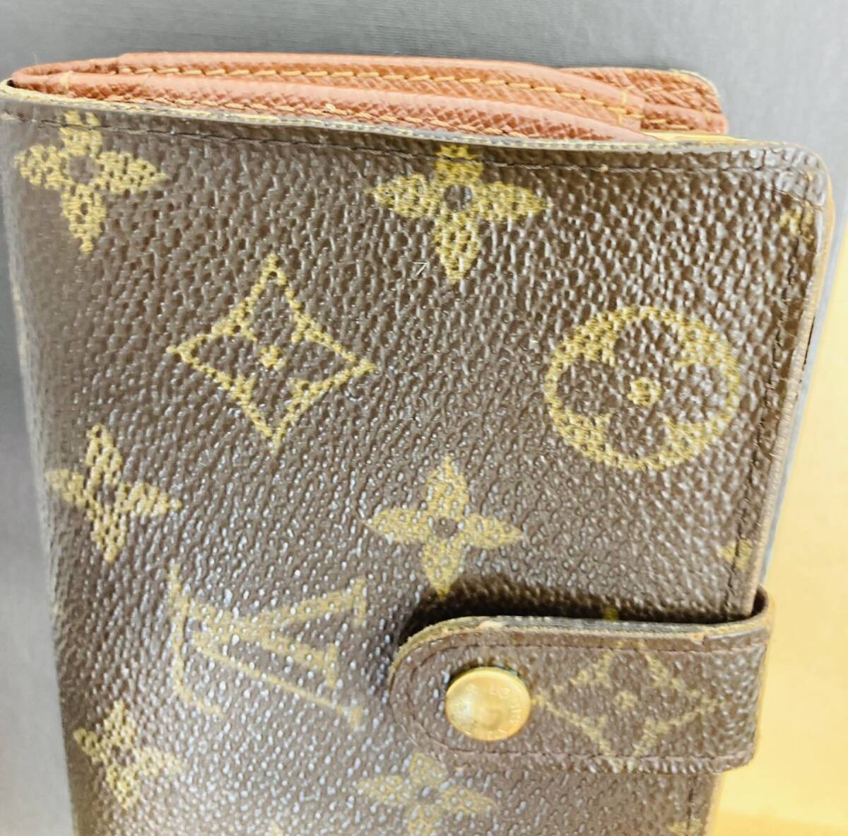 LOUIS VUITTON ルイヴィトン モノグラム ポルトモネ ヴィエノワ がま口財布 二つ折り財布 M61674 No.3-045-1の画像4