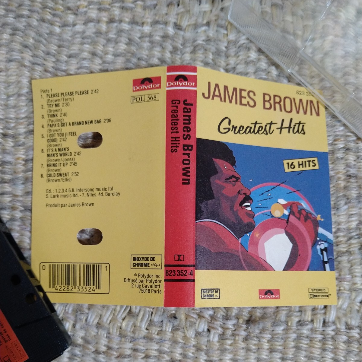 【輸入盤／全16曲収録】☆James Brown ジェームス・ブラウン・グレイテスト・ヒッツ ☆☆      【カセット多数セール中…】の画像3