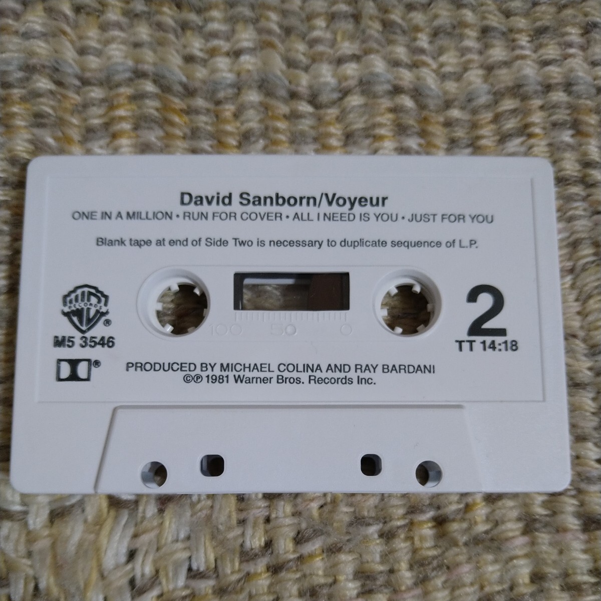 【輸入盤カセット】☆デヴィッド・サンボーン David Sanborn／Voyeur☆☆【カセット多数セール中…】_画像5