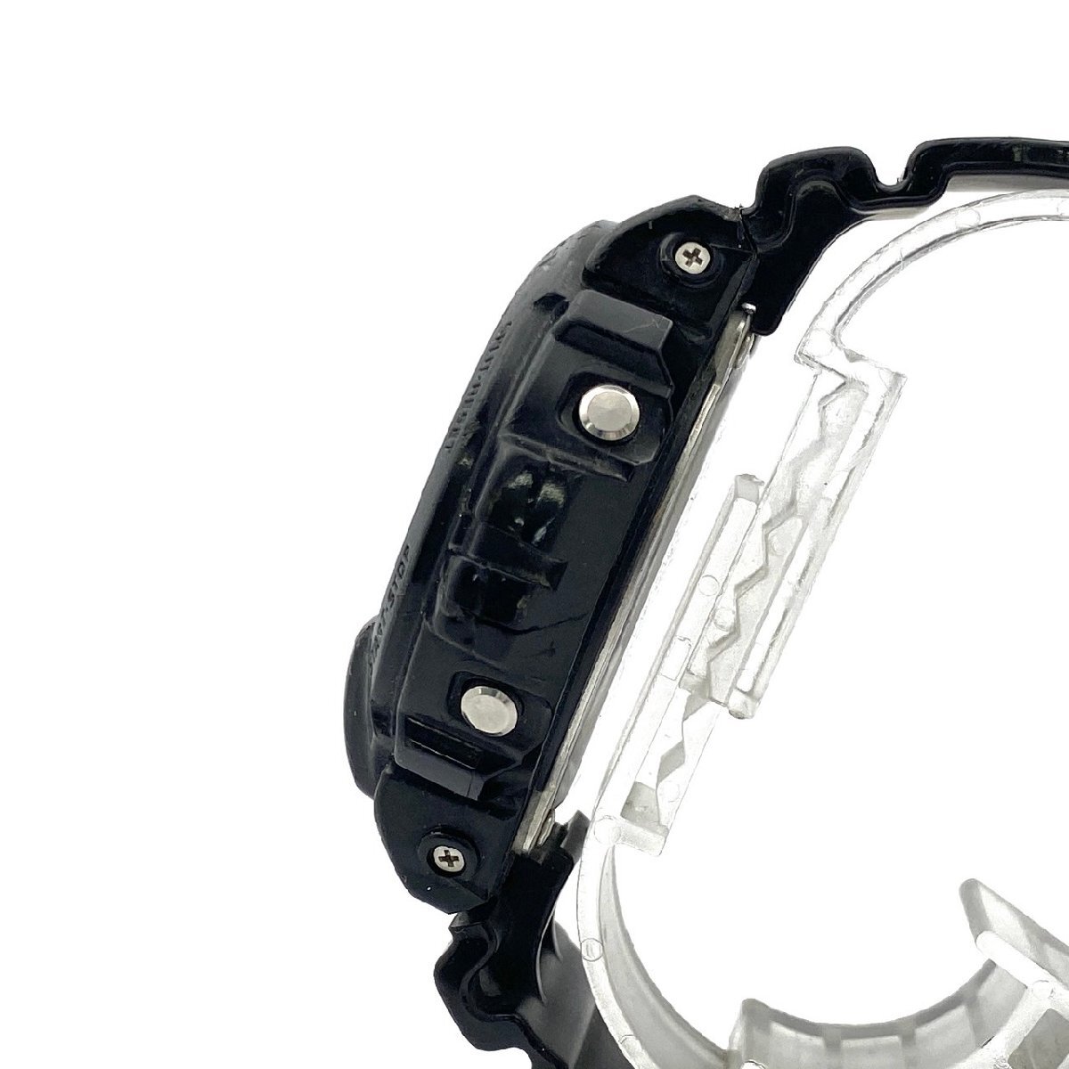 1円スタート 稼働品 CASIO カシオ G-SHOCK Gショック メタリックカラーズ DW-6900NB クォーツ QZ デジタル ブラック メンズ 腕時計の画像4