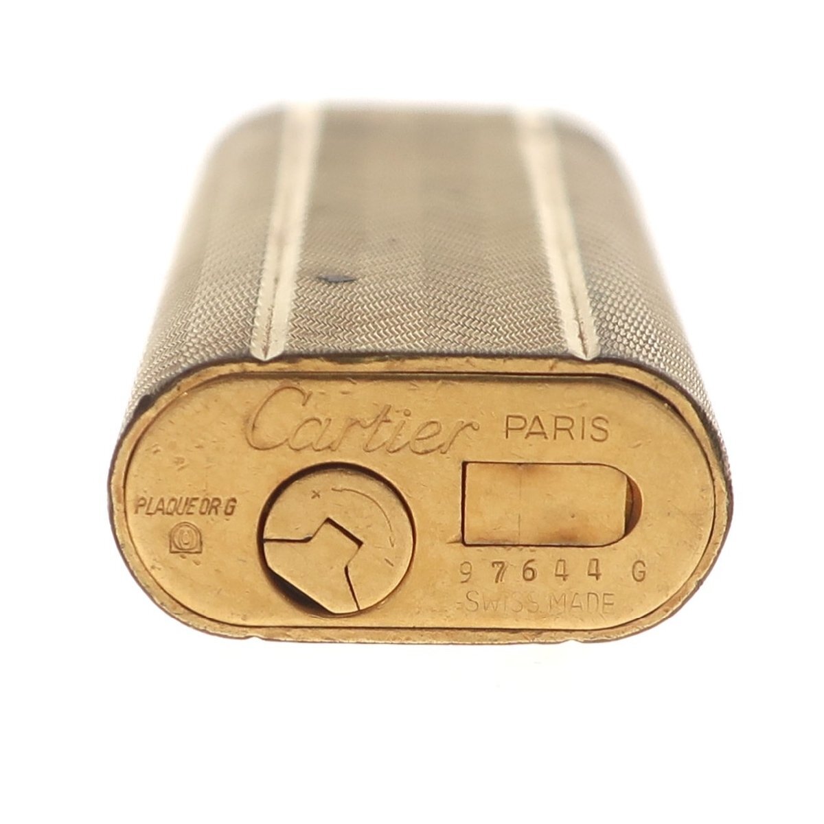 １円スタート Cartier カルティエ ローラー式 ガスライター オーバル ゴールドカラー 喫煙具 タバコ 煙草グッズ 着火未確認
