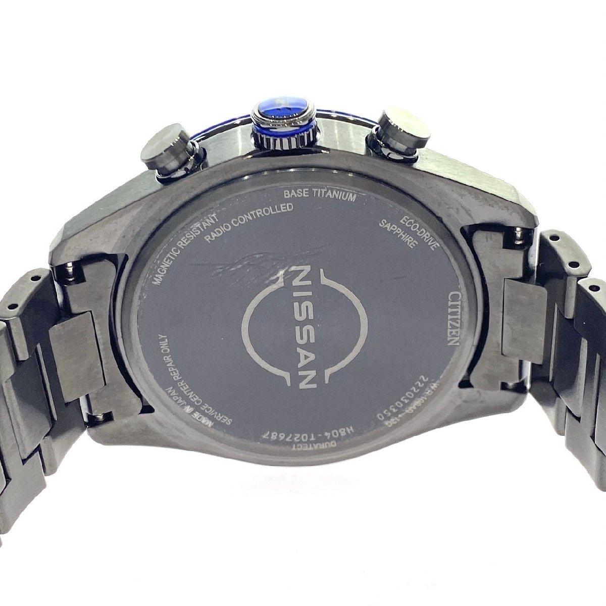 1円スタート CITIZEN シチズン ATTESA アテッサ エコドライブ H804-T027687 NISSAN フェアレディZコラボ 電波ソーラー 箱付き 動作未確認_画像7