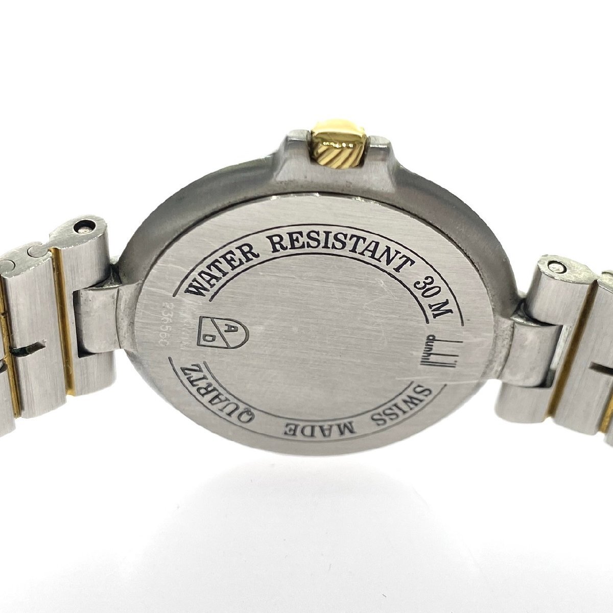 1 иен старт работа товар Dunhill Dunhill мужские наручные часы millenium Date кварц QZ комбинированный цвет раунд лицо 3 стрелки Gold циферблат 