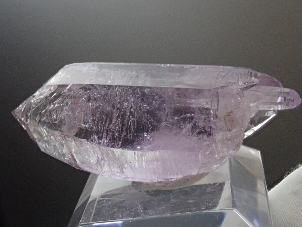 【ブランドバーグ産】エレスチャルアメジスト キャンドルクォーツ 水晶 原石 標本の画像6