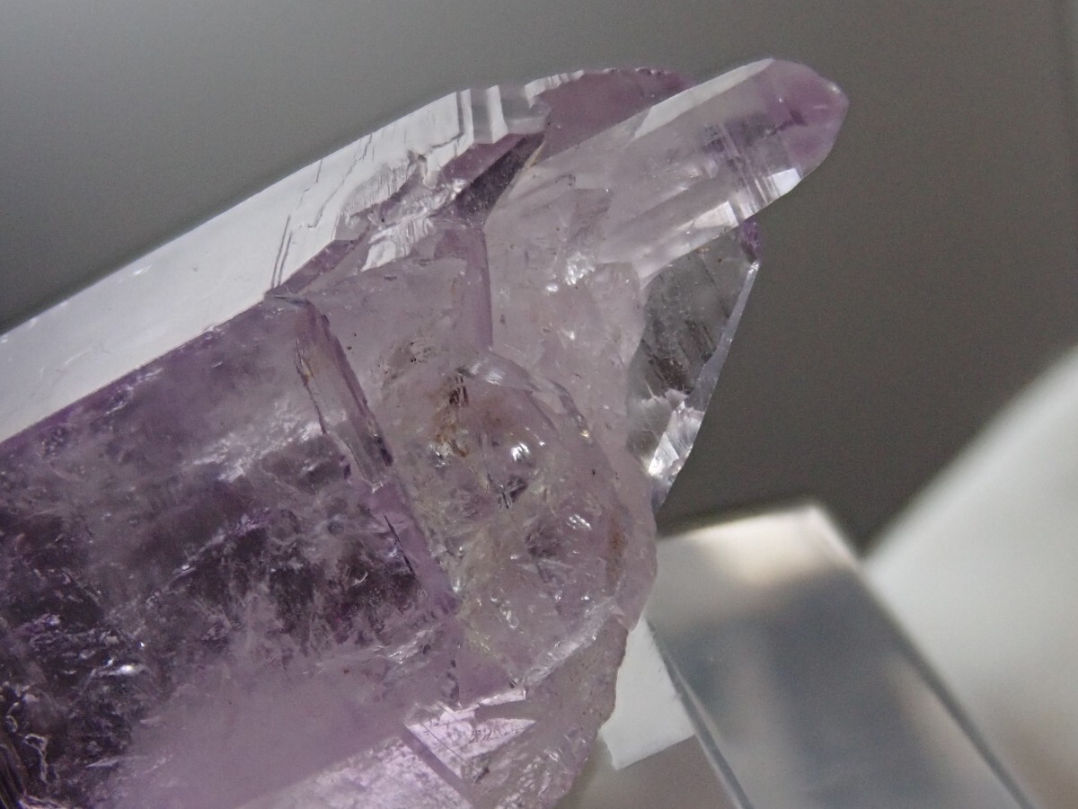 【ブランドバーグ産】エレスチャルアメジスト キャンドルクォーツ 水晶 原石 標本の画像1