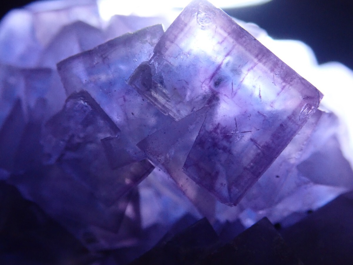 【青紫色】フローライト 蛍石 原石 標本の画像1