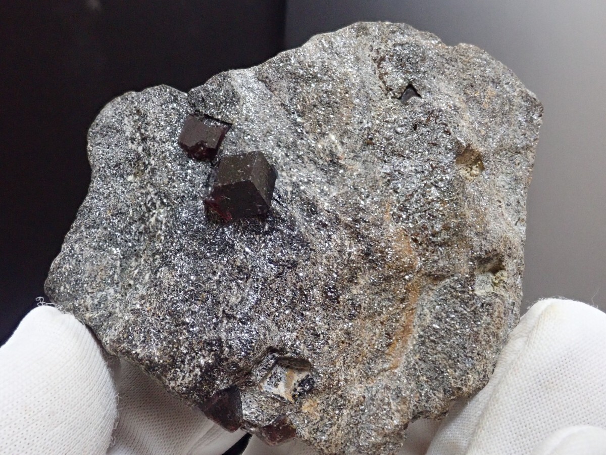【ブラックチェリー】アルマンディンガーネット 柘榴石 原石 標本の画像7