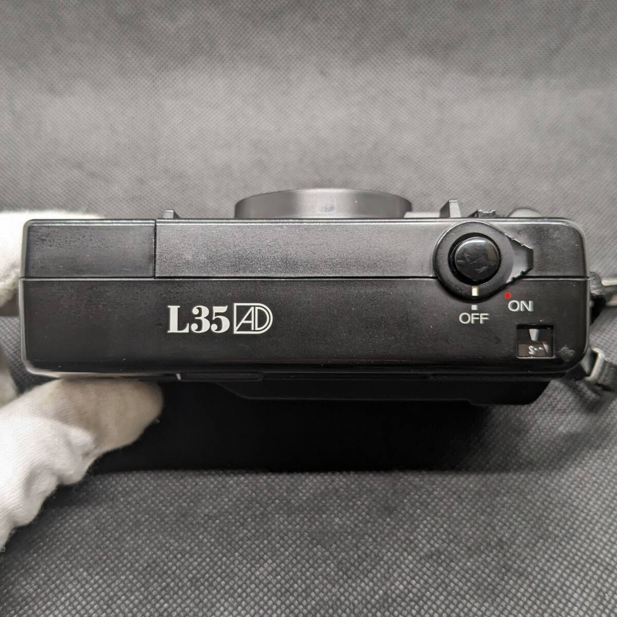1円スタート Nikon ニコン L35 AD ISO 1000 ニコン コンパクトフィルムカメラ レンズキャップ ケース付 ジャンク扱い_画像5