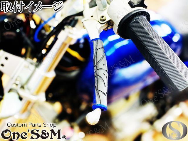 A4-2GRA 2個 1Set レバーグリップ グレー モンキー ゴリラ ダックス シャリー エイプ リトルカブ スーパーカブ ライブディオZX 汎用_画像5