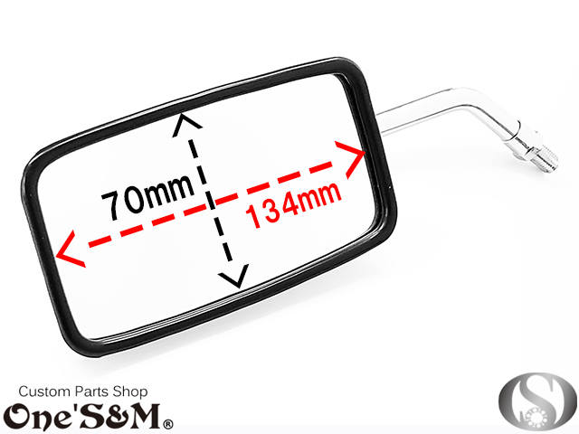 G3-15B 角型 メッキミラー 左右セット ゼファー400 ゼファー/750/1100/RS バリオス ZRX/400/1100/1200/R Z125PRO Z250 Z750RS Z900RS 汎用_画像5