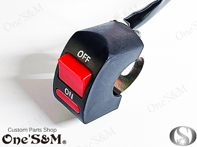 E35-2 ハンドル オンオフ スイッチ LED アクセサリーライト キルスイッチ ハンドルにポン付け可能！_画像4