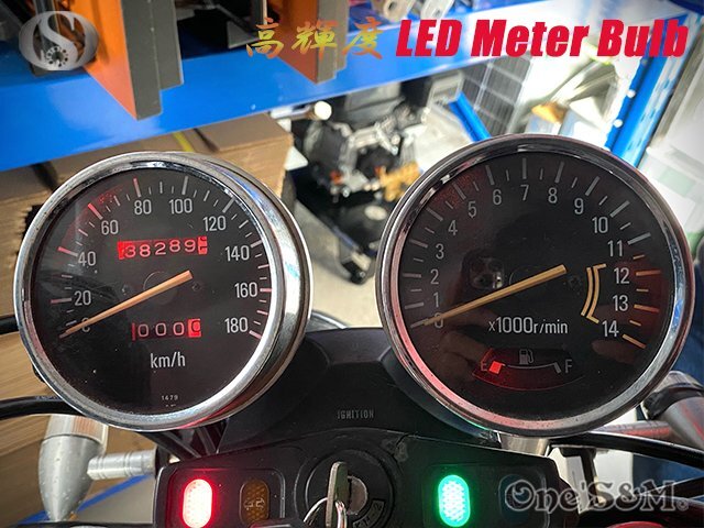 LED‐K8RD スピードメーター タコメーター メーターパネル LEDメーター球Set 赤 ゼファー1100 ゼファー1100RS ZEPHYR ZRT10A 対応の画像4