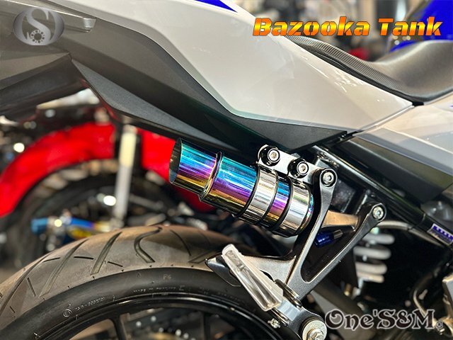 H6-1T ブリーザー バズーカタンク ステンレス製 GSX250R DN11A GSR/250/400 バンディット/250/400 GSX400インパルス GS400 GSX250E 汎用_画像1