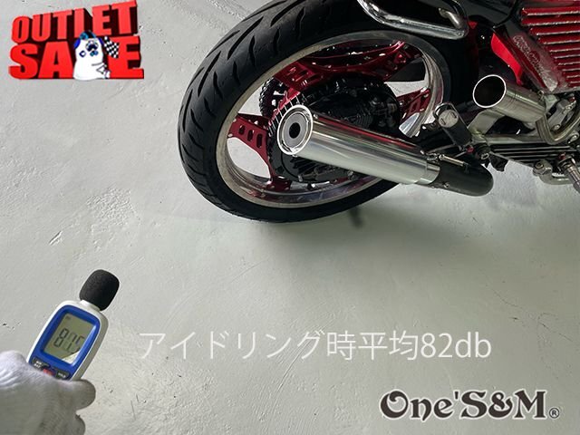 W4-10SVB OUTLET特価 ワンズ管 アルミ サイレンサー CB250T CB400T CB250N CB400N CB400D ホーク2 スーパーホーク3 ホーネット250 汎用_画像4