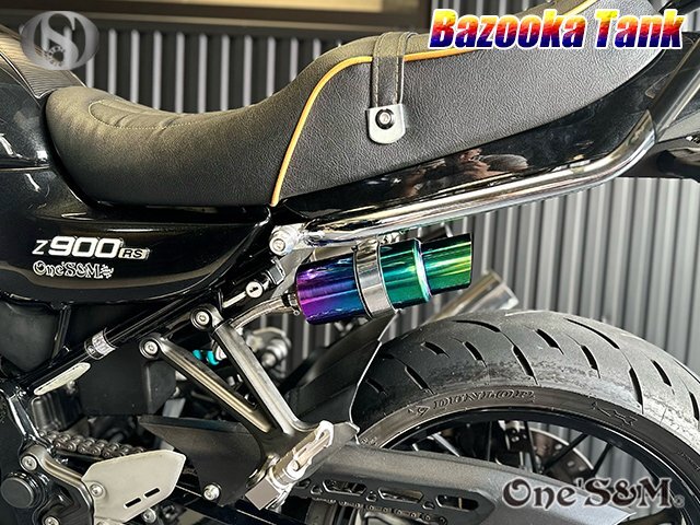 H6-1T ブリーザー バズーカタンク ステンレス製 ゼファー400 GPZ400F Ninja250R Ninja250L ZX-25R ZX-6R ZX-9R Z900RS GPZ900R 汎用の画像1