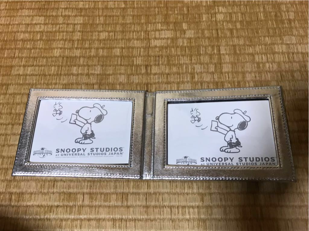 送料無料】スヌーピー写真立て/SNOOPYフォトスタンド/銀シルバー/日本生命/非売品/未使用展示品/検)景品.NISSAY.アルバム.メタリック色/_画像3