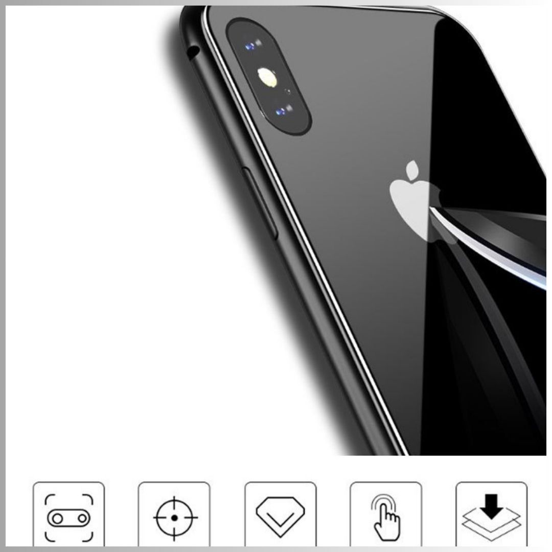 ★新品★iPhoneXRケース 赤 強化ガラス キズ防止 アイフォンカバー 両面ガラス　両面保護_画像3