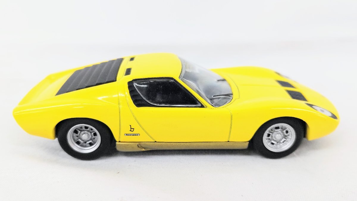 T1780 delprado デルプラド カーコレクション LAMBORGHINI MIURA 1966 ランボルギーニ ミウラ 1/43 ミニカー イエロー 黄色_画像3