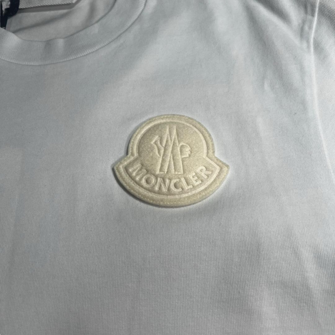 MONCLER モンクレール　ロゴパッチ　Tシャツ　ホワイト　L_画像2