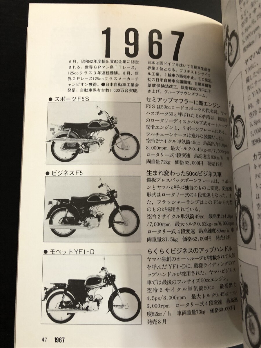 ヤマハモーターサイクルのすべて 池田書店 著/柏秀樹 1987年4月 YAMAHA バイク YA1 FZR オートバイ 初版発行★W２２a2404の画像4