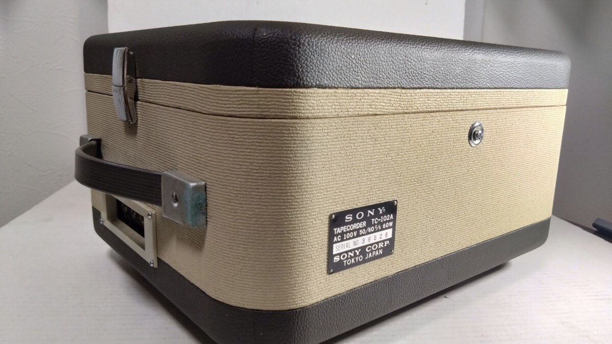 SONY テープコーダー オープンリールデッキ TC-102A 通電確認 現状品の画像3