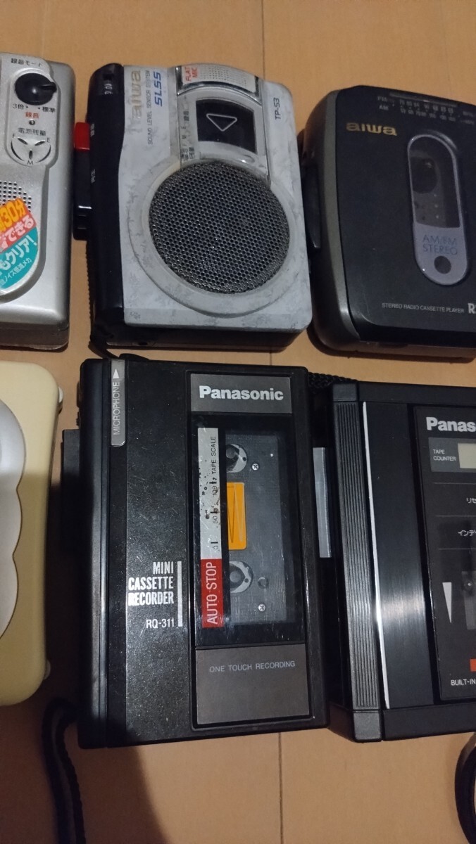 カセットプレーヤー カセットレコーダー SONY aiwa Panasonic SANYO 各種 計14台 未チェック ジャンク品の画像3