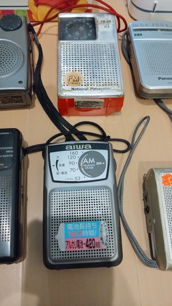 ポケットラジオ ポータブルラジオ SONY Panasonic SANYO TOSHIBA その他 各種 計13台 未チェック ジャンク品の画像4