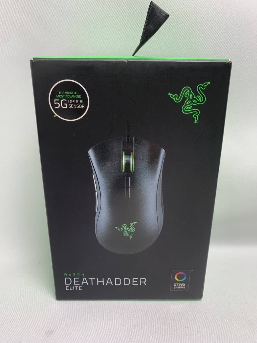 Razer DeathAdder Elite RZ01-0201 RZ01-02010100ge-ming mouse Ray The - secondhand goods wire 