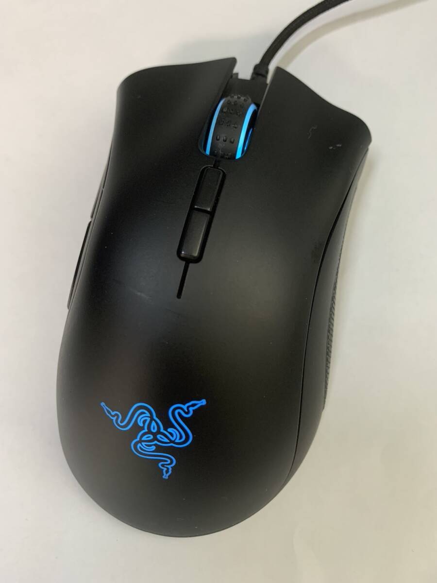 Razer DeathAdder Elite RZ01-0201 RZ01-02010100ge-ming mouse Ray The - secondhand goods wire 